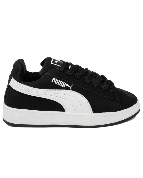 سنيكر فلات جلد بو.ما إسود